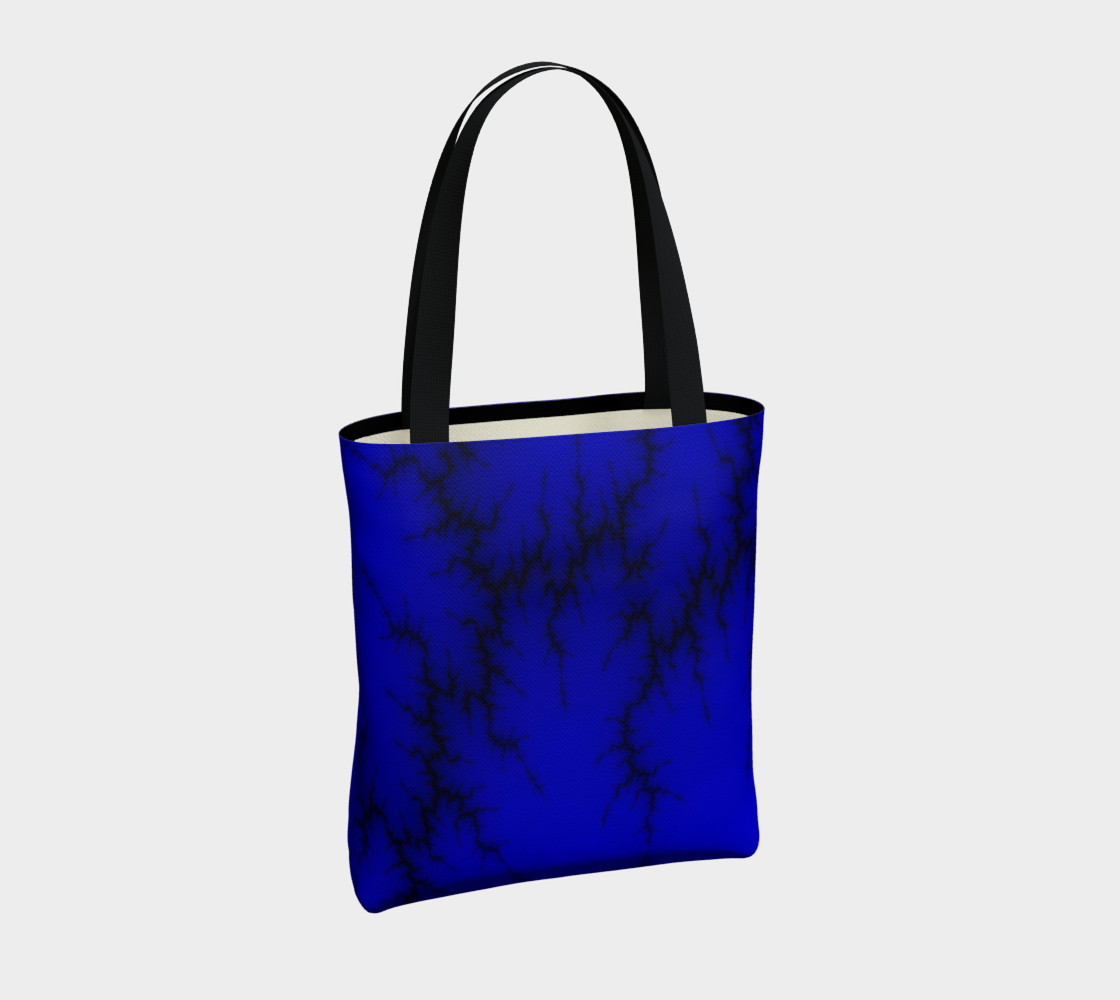 Navy Lightning Tote Bag preview #4