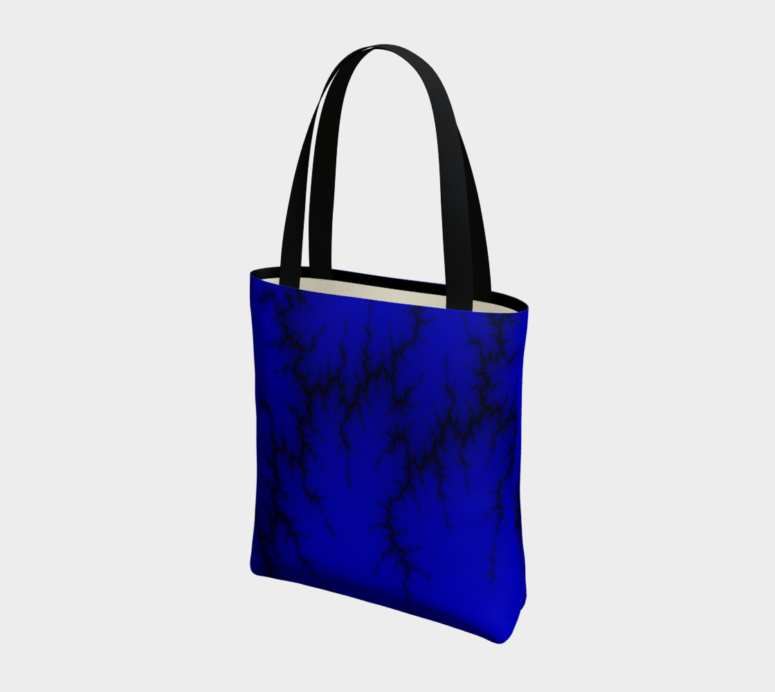 Navy Lightning Tote Bag preview #3