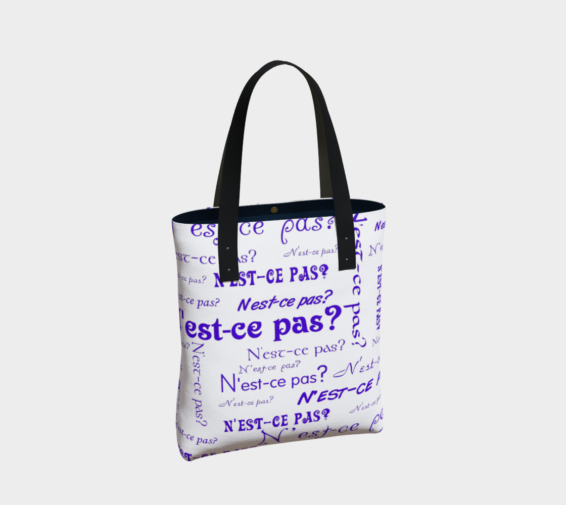 Aperçu de Purple N'est-ce Pas Tote Bag #2