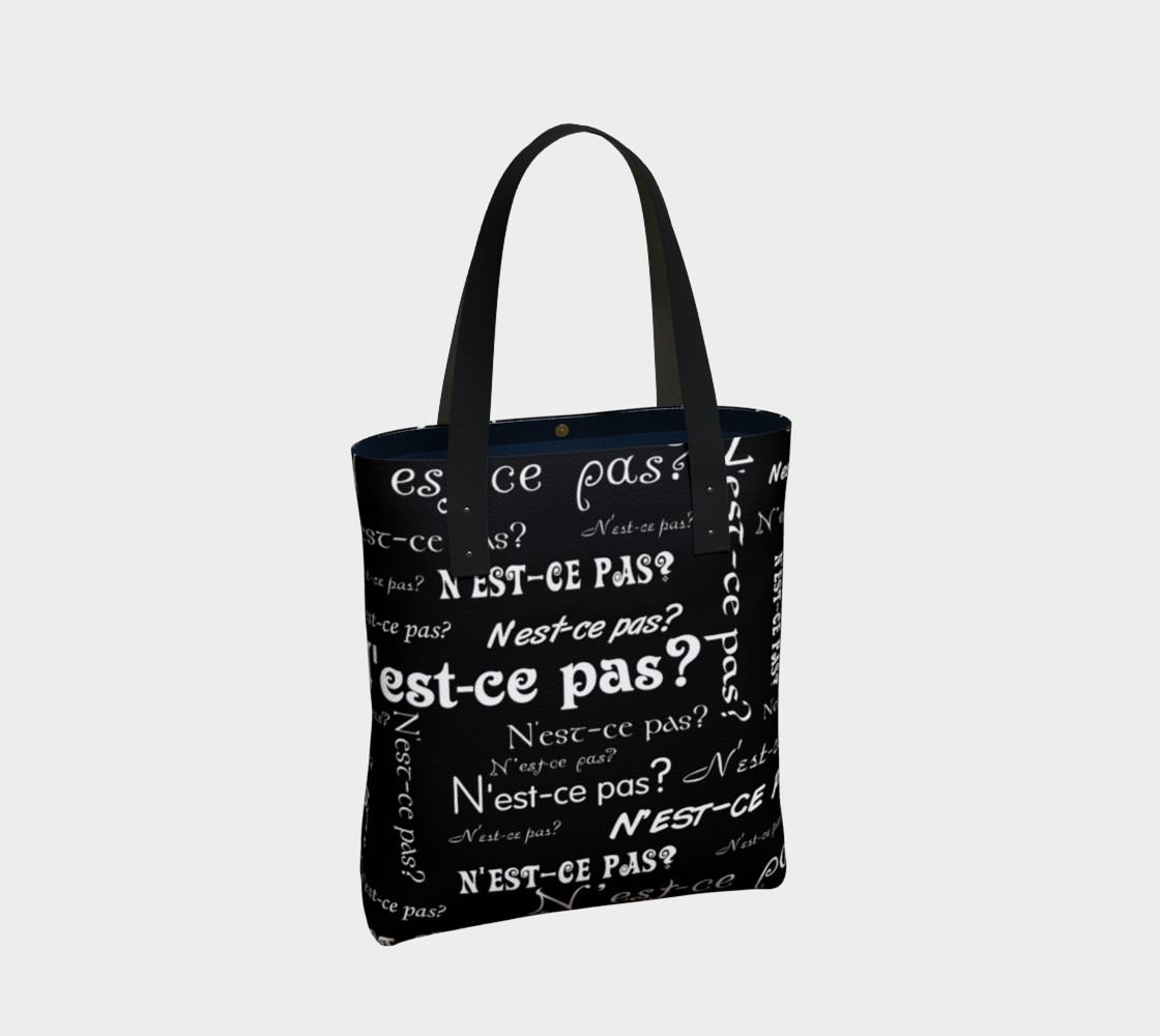 White N'est-ce Pas Tote Bag preview #2