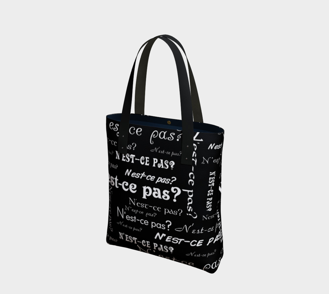 White N'est-ce Pas Tote Bag preview #1