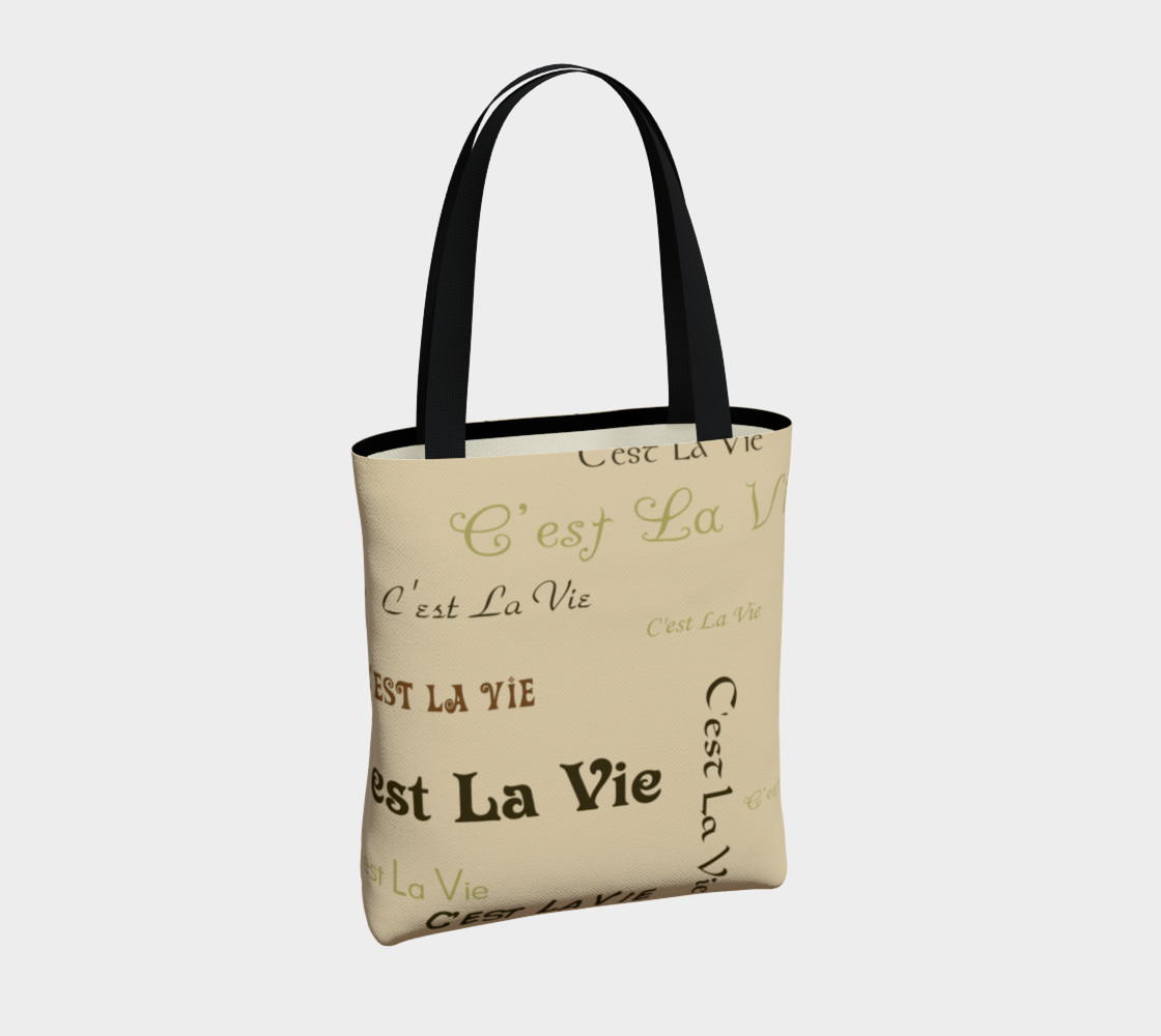 Aperçu de Coffee C'est la Vie Tote Bag #4