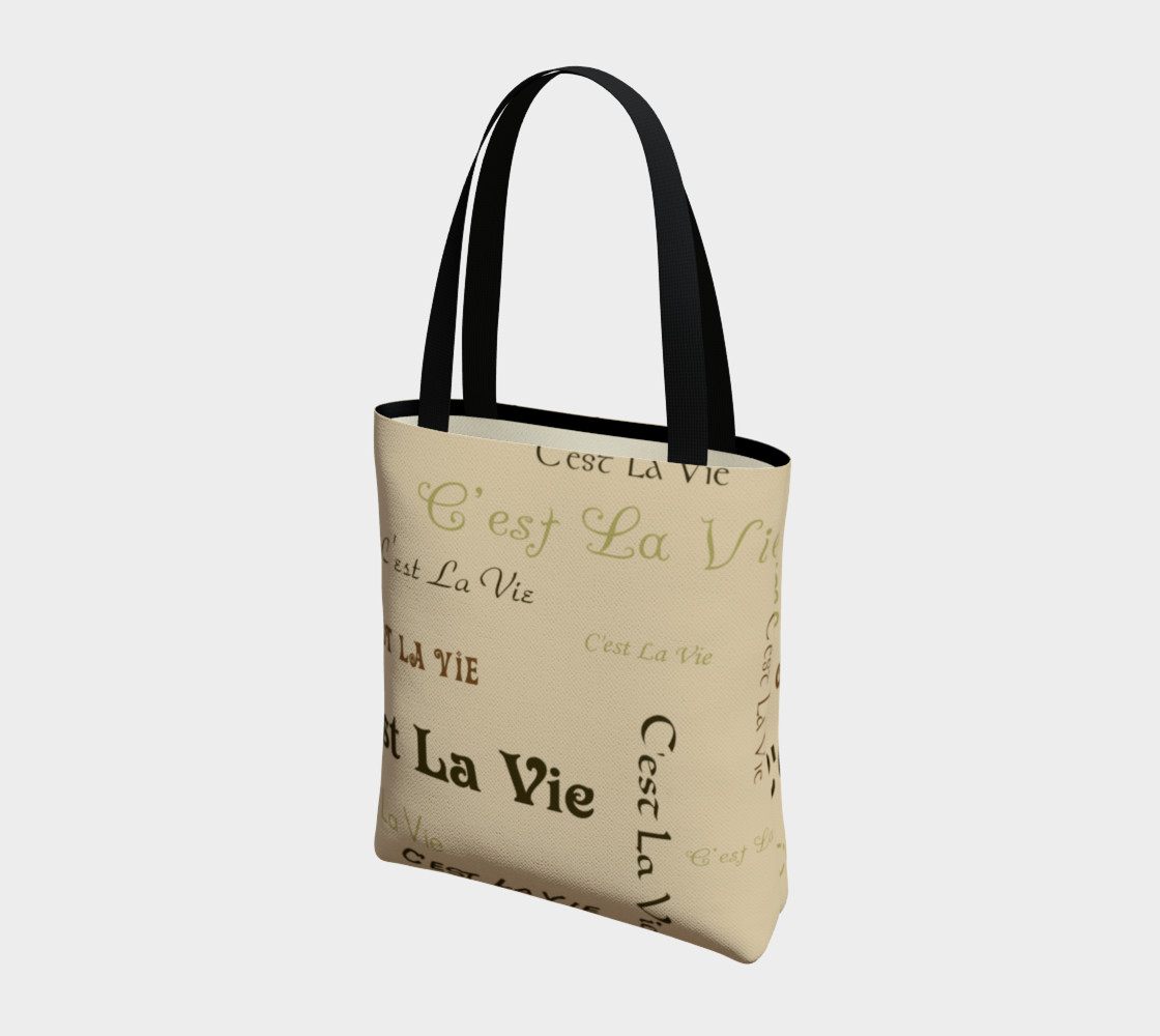 Aperçu de Coffee C'est la Vie Tote Bag #3