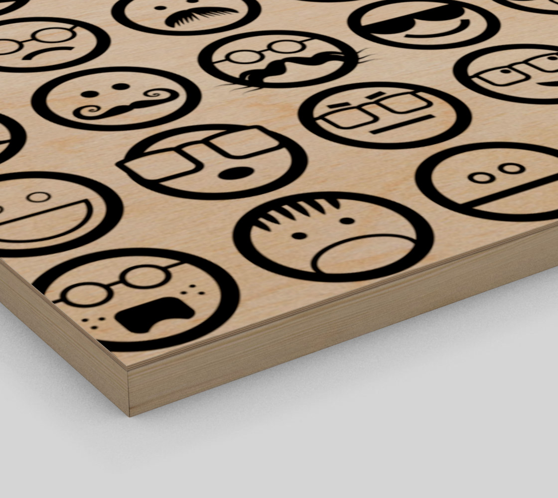 Black & White Emoji Faces preview #3