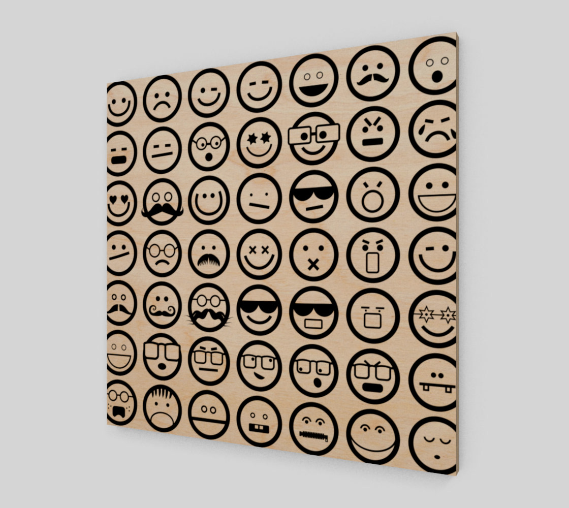Black & White Emoji Faces preview #1