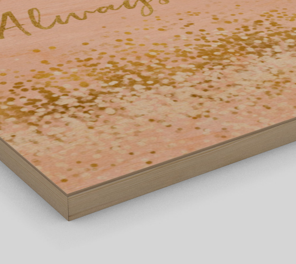 Blush Pink White Gold Confetti Always Sparkle preview #3