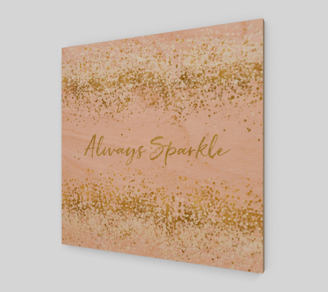Blush Pink White Gold Confetti Always Sparkle preview #1