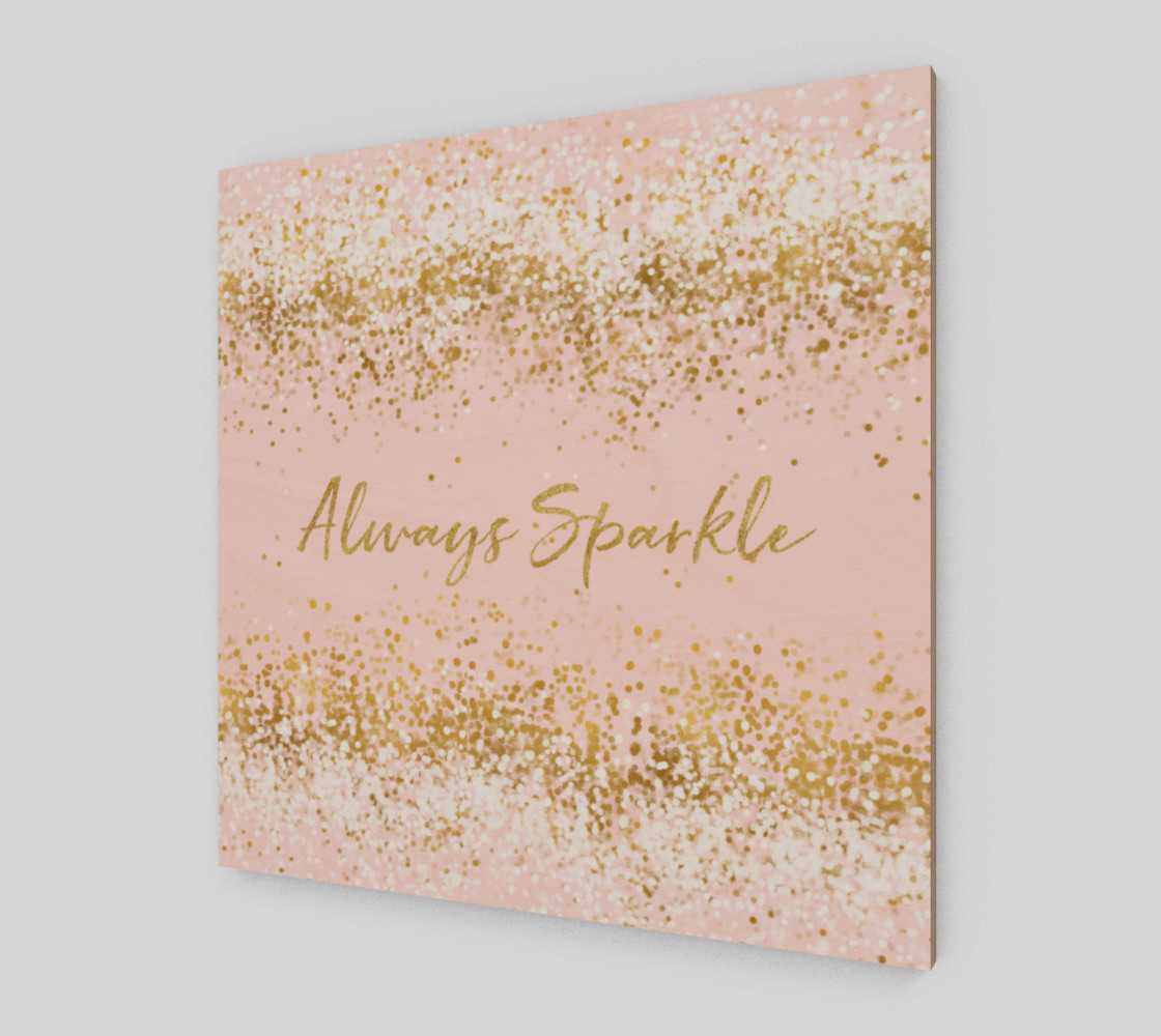 Blush Pink White Gold Confetti Always Sparkle preview #2