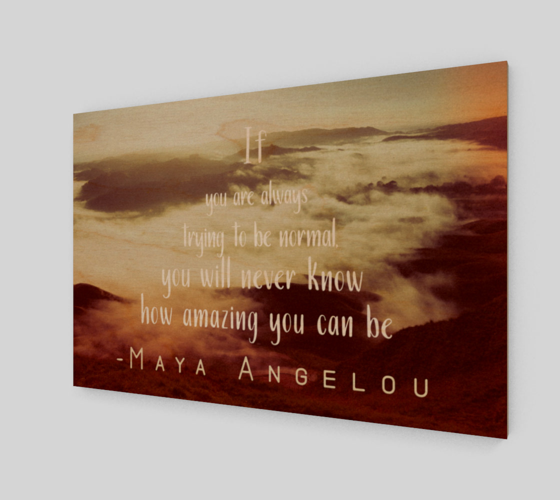 Maya Angelou 'amazing' quote - wall art preview #1