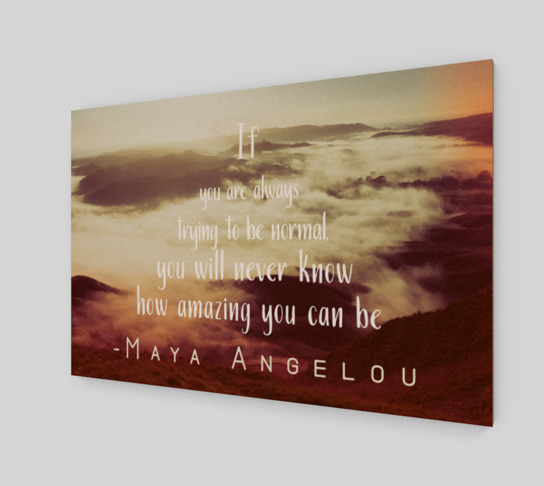 Maya Angelou 'amazing' quote - wall art preview #2