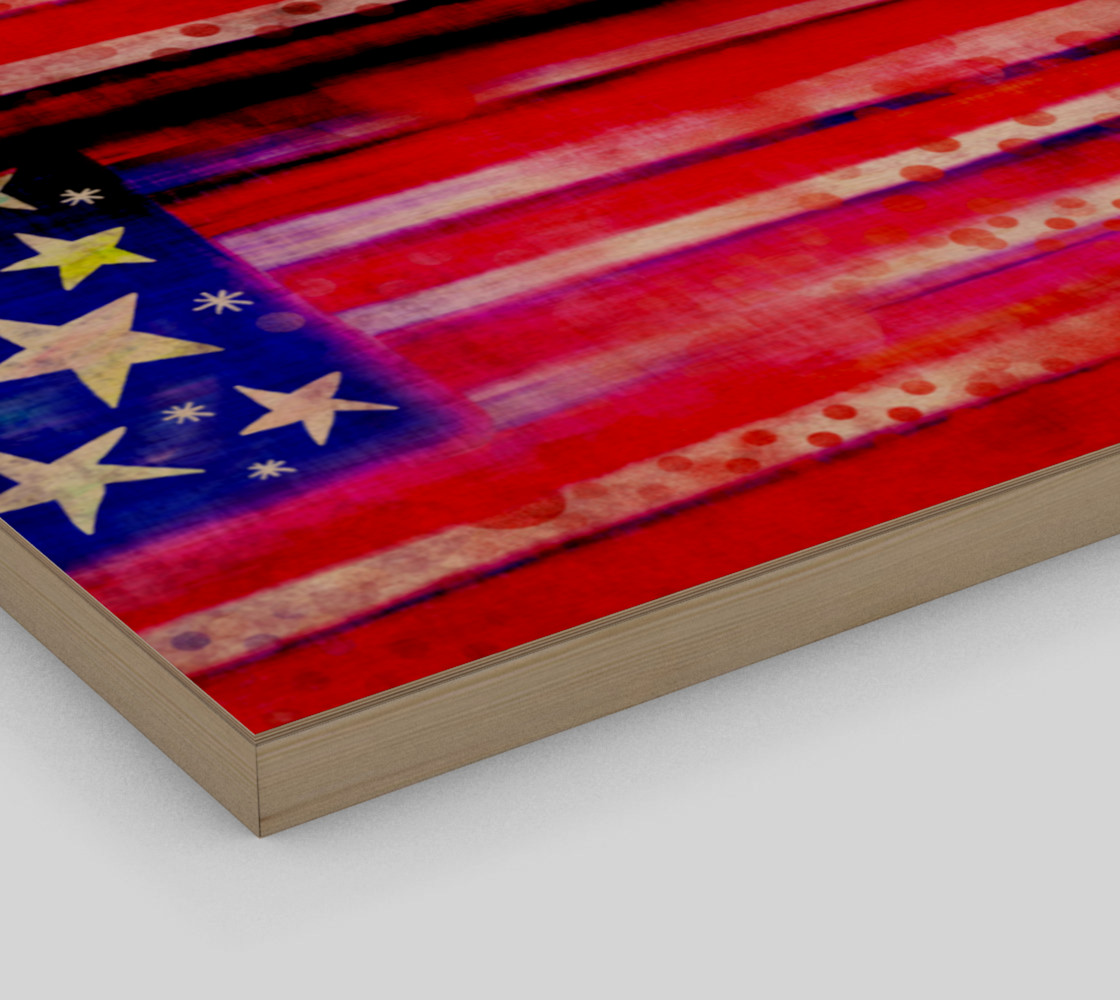Grunge American Flag Painting thumbnail #4