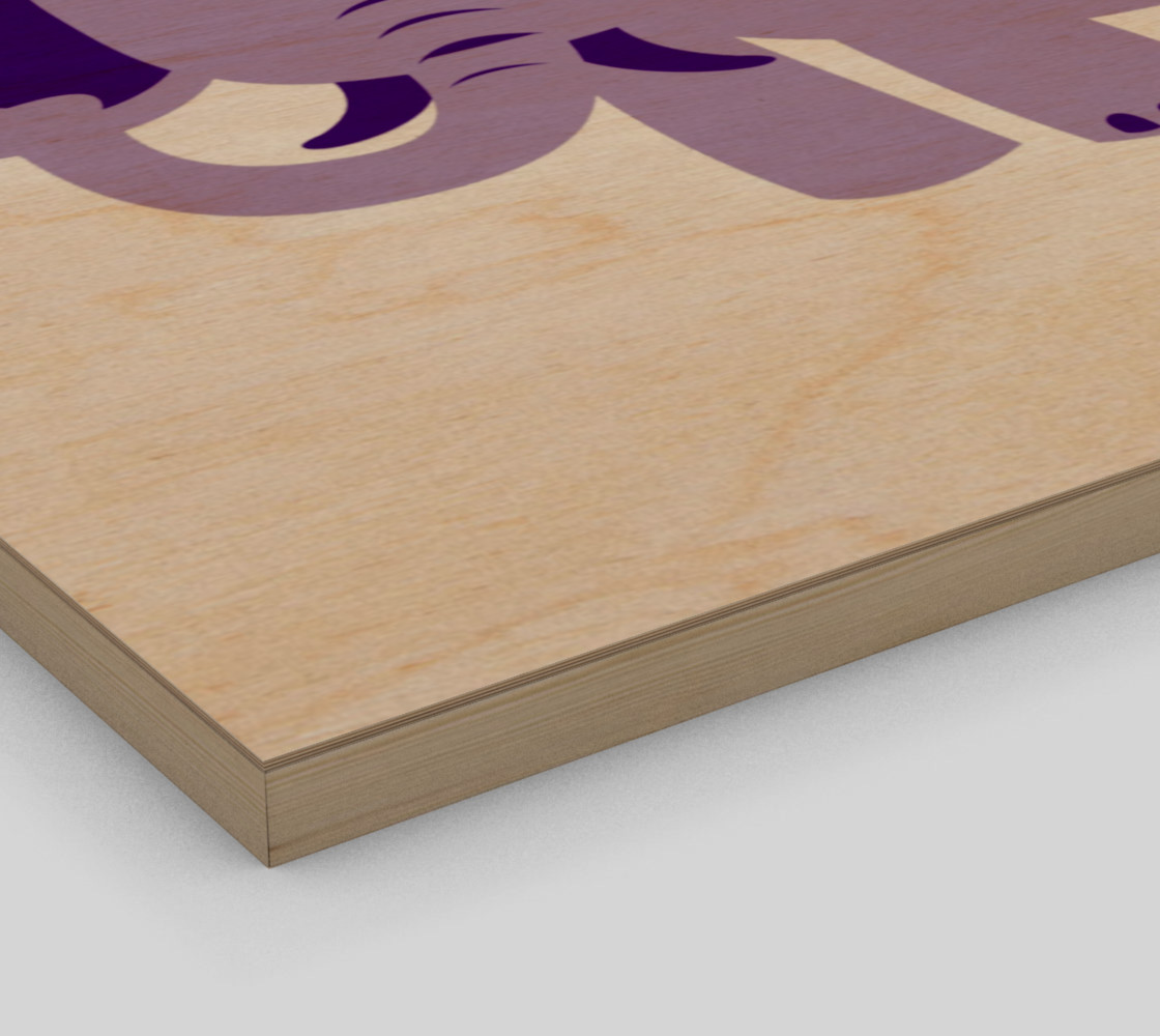 Purple Elephant Wall Art preview #3