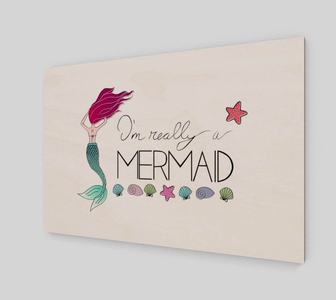 I'm Really a Mermaid Canvas Print - 3:2 Miniature #3