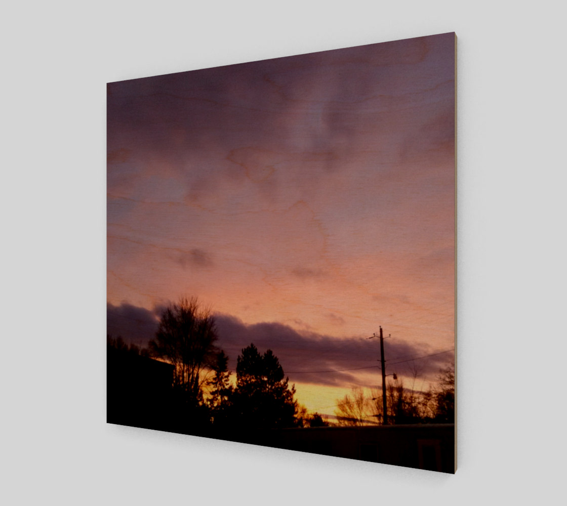 February Sunset in the Trailers Wall Art canvas preview #1