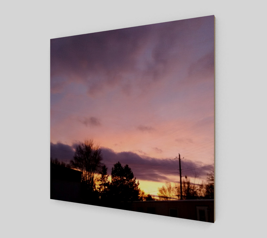 February Sunset in the Trailers Wall Art canvas preview #2
