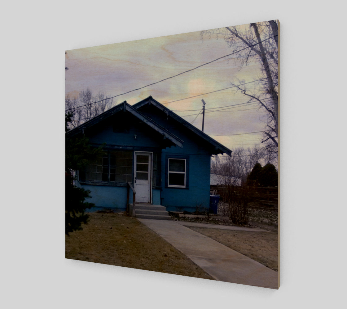 Little Blue House in GC ID Wall Art canvas preview #1