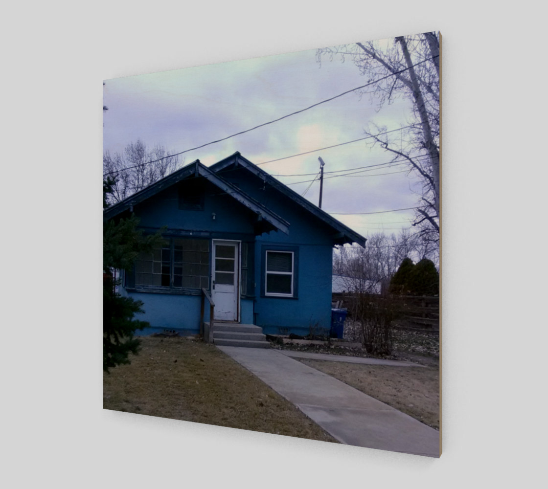 Little Blue House in GC ID Wall Art canvas preview #2