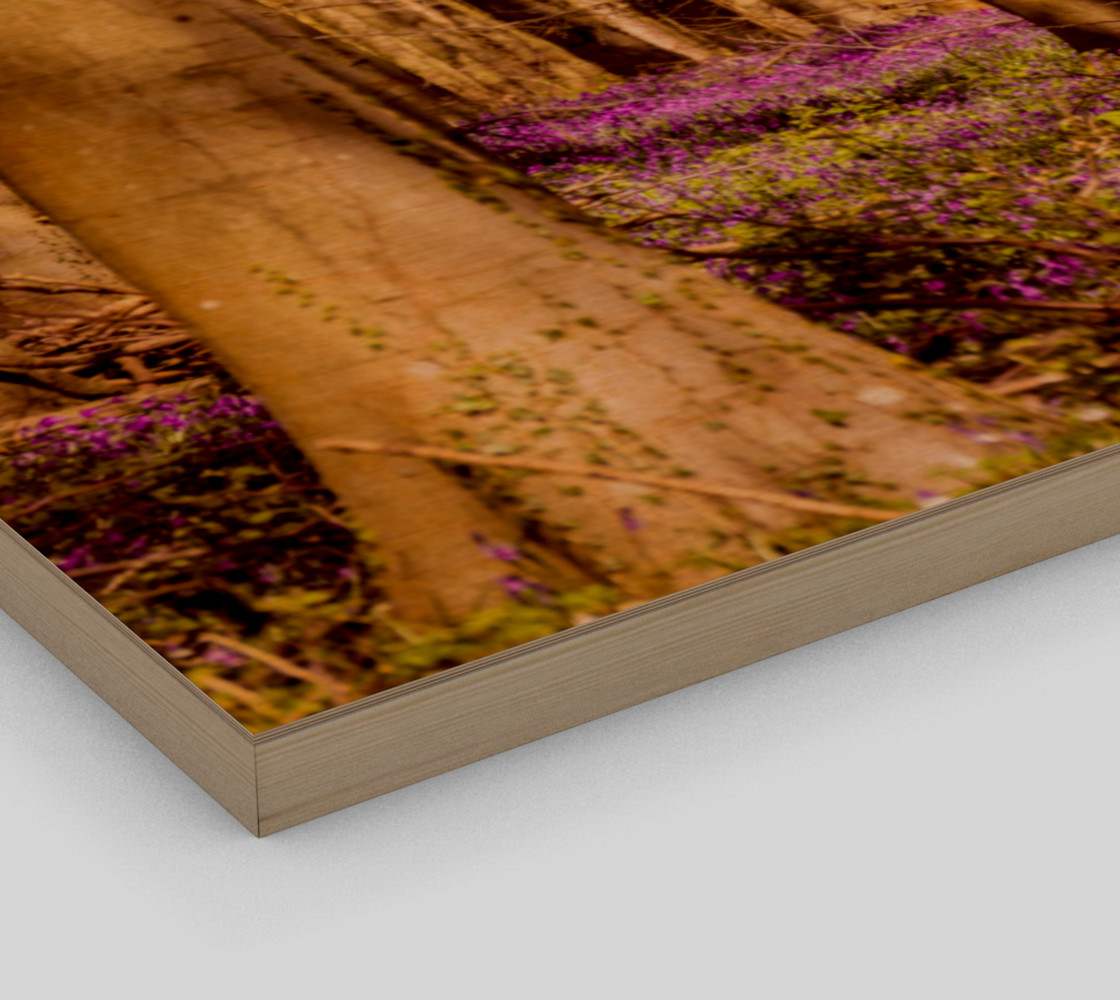 purple forest floor wall art preview #3