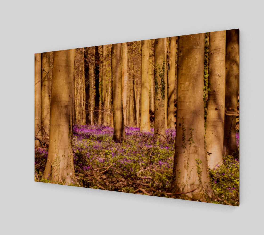 purple forest floor wall art preview #2