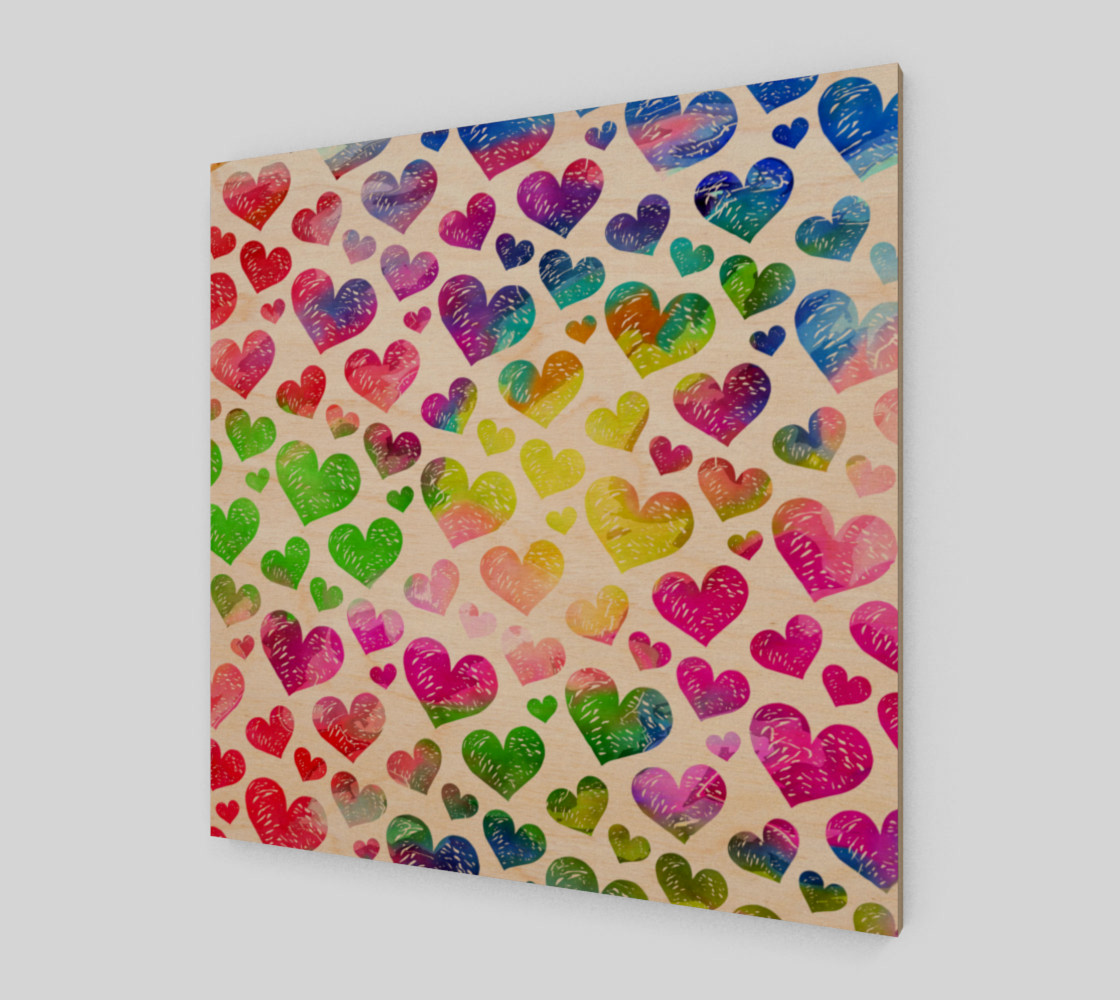 Watercolour Valentine Hearts preview #1