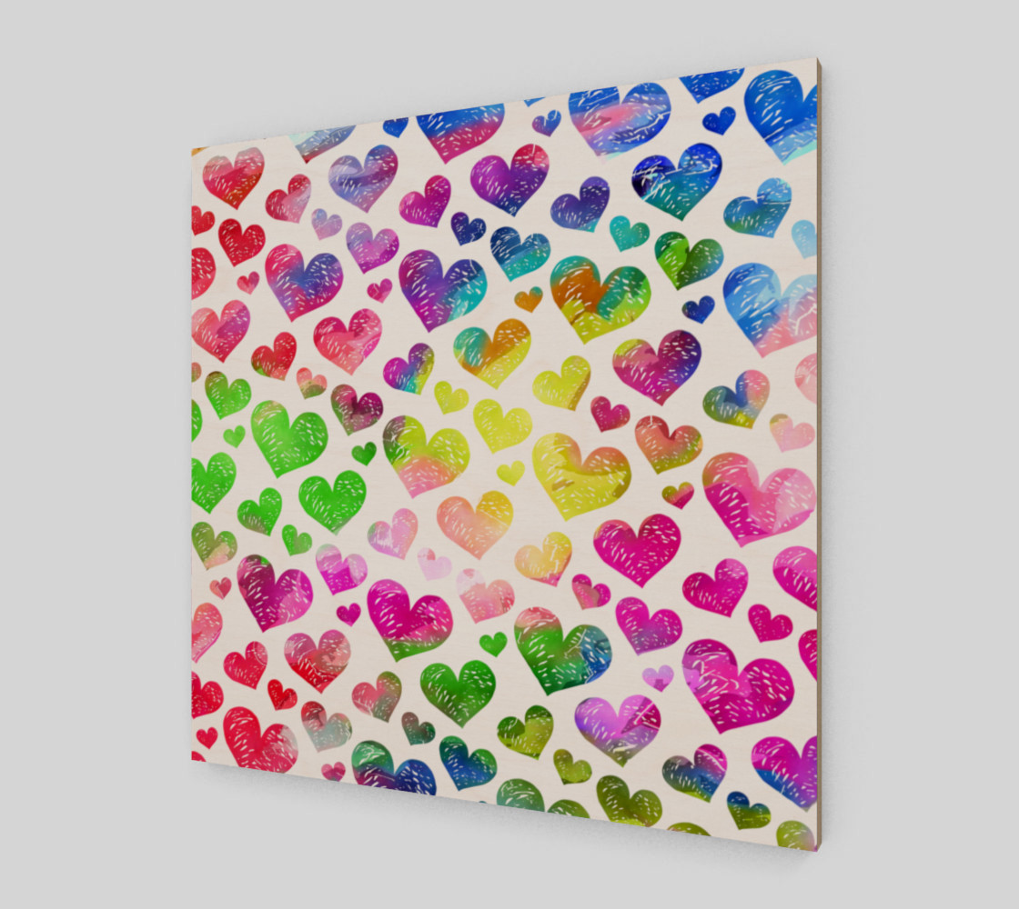 Watercolour Valentine Hearts preview #2