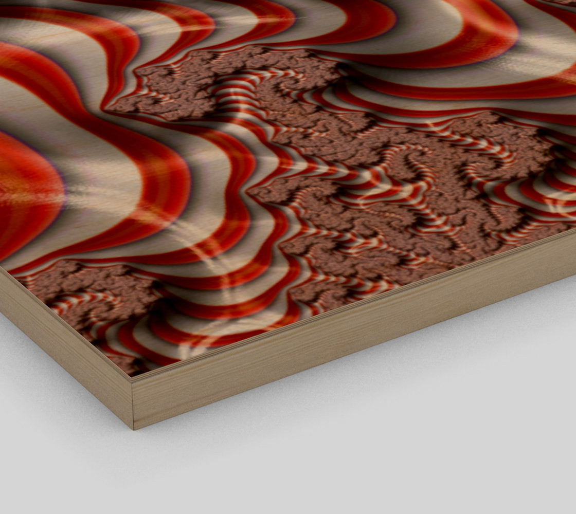 Candy Cane Fractal Wall Art Canvas preview #3