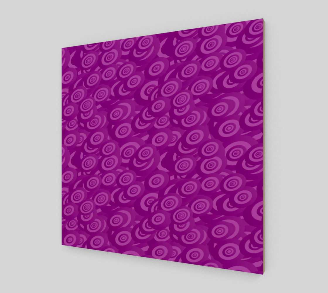 purple swirl wall art preview #2