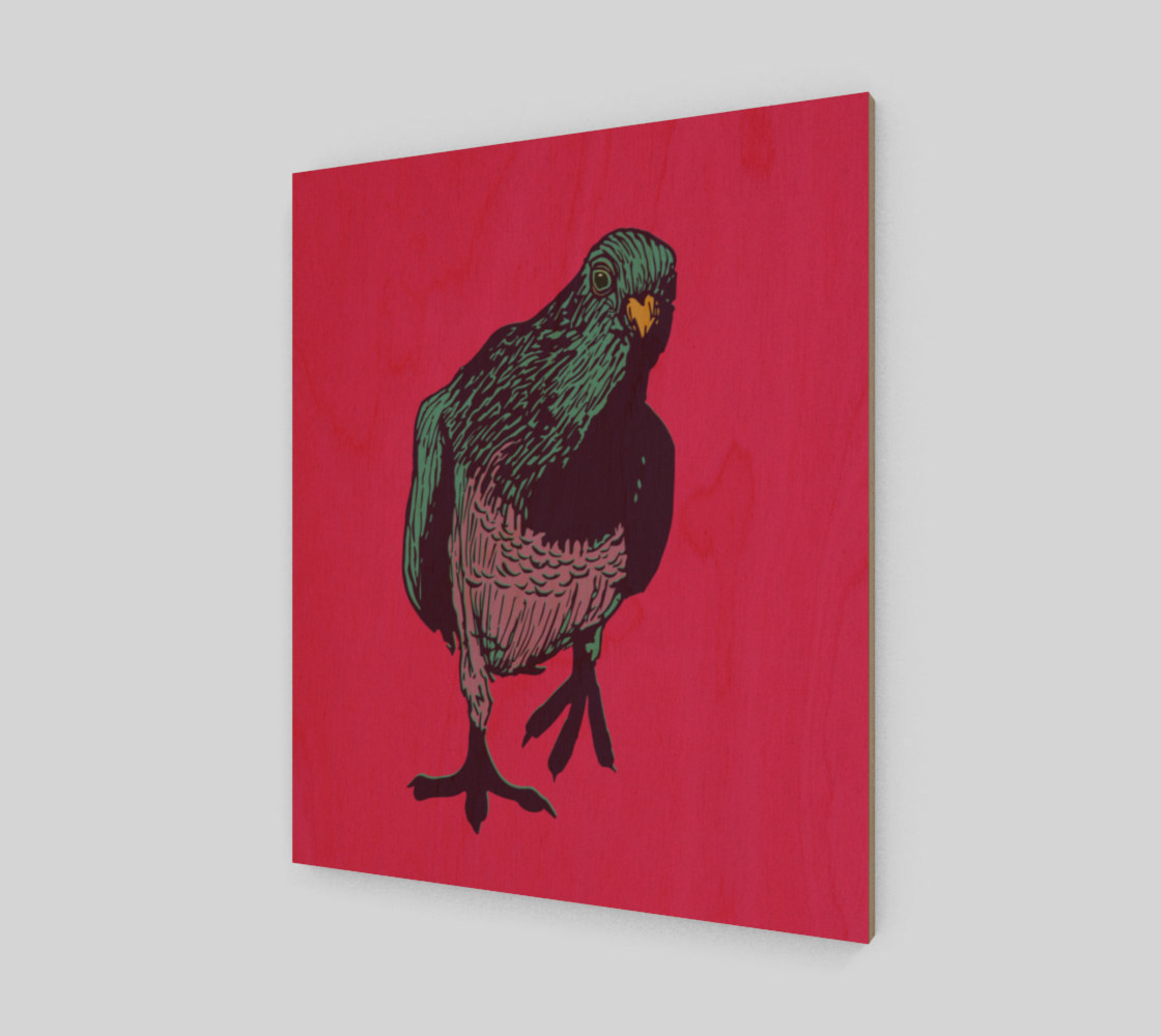 20'x24' Poster - Curious Pigeon in Bright preview #1