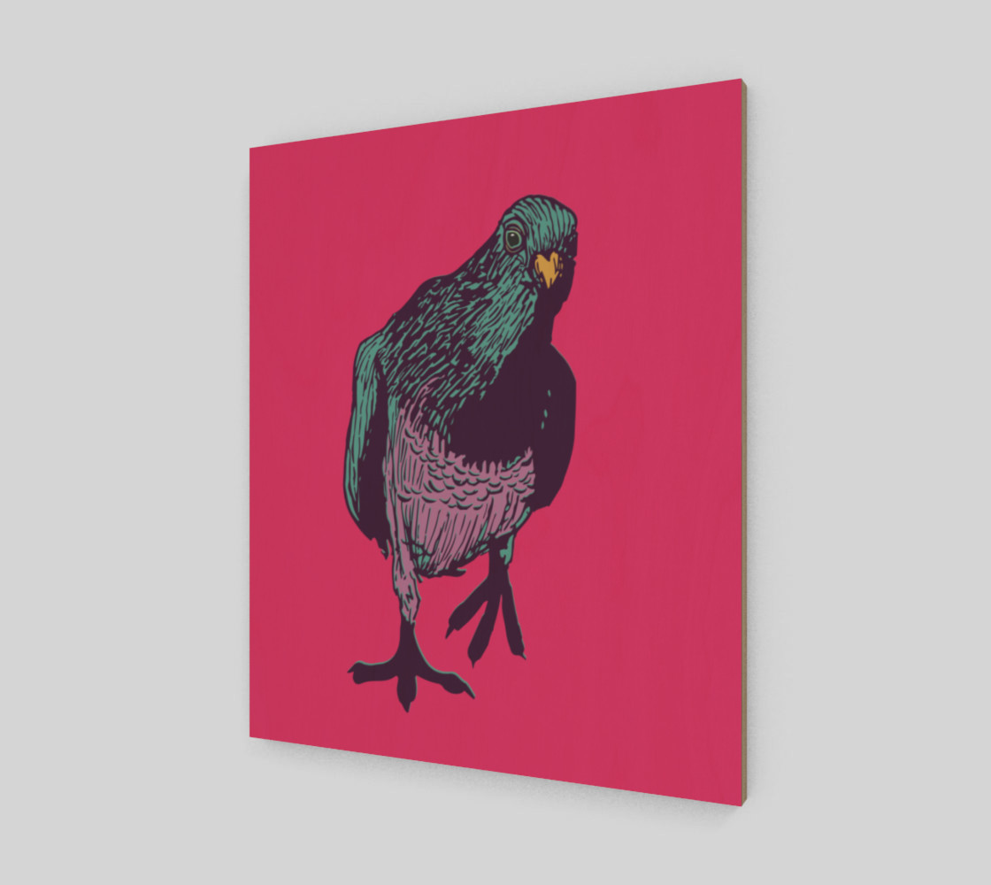 20'x24' Poster - Curious Pigeon in Bright preview #2