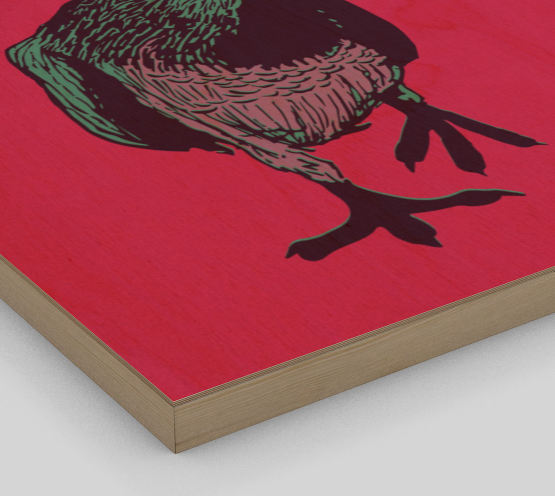 16"x20" Poster - Curious Pigeon in Bright preview #3
