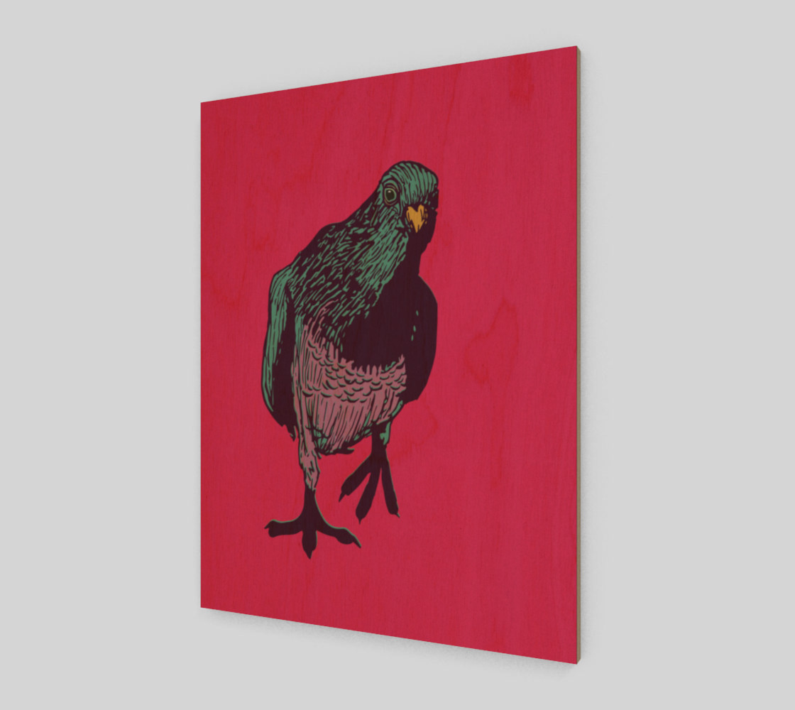 3:4 Poster - Curious Pigeon in Bright preview #1