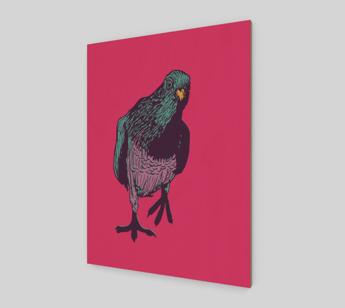 3:4 Poster - Curious Pigeon in Bright preview #2