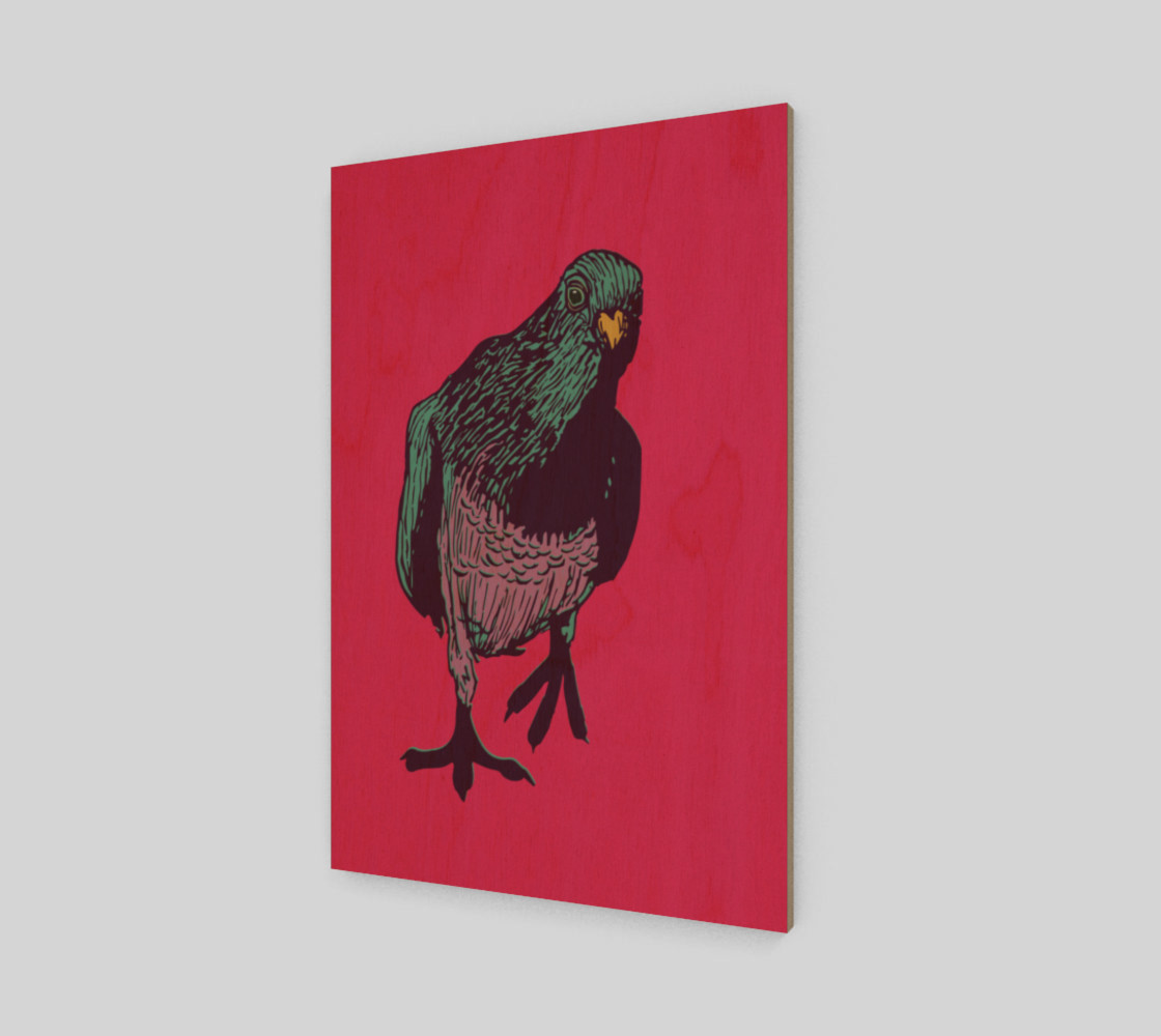 2:3 Art Print - Curious Pigeon in Bright preview #1