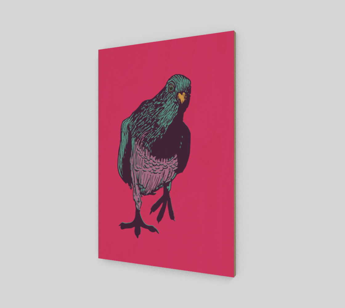 2:3 Art Print - Curious Pigeon in Bright preview #2