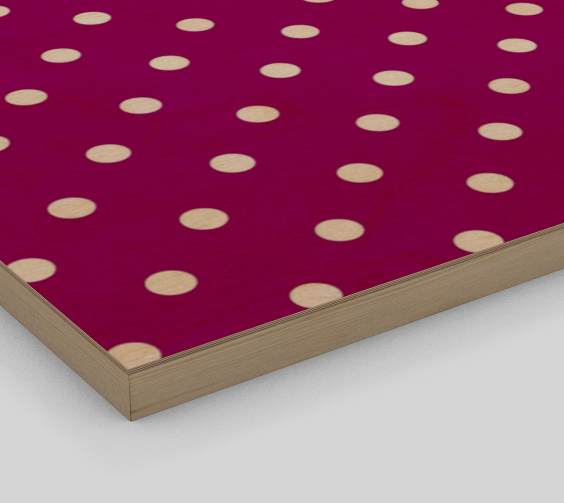 1950s Purple with White Polka Dots Wall Art preview #3