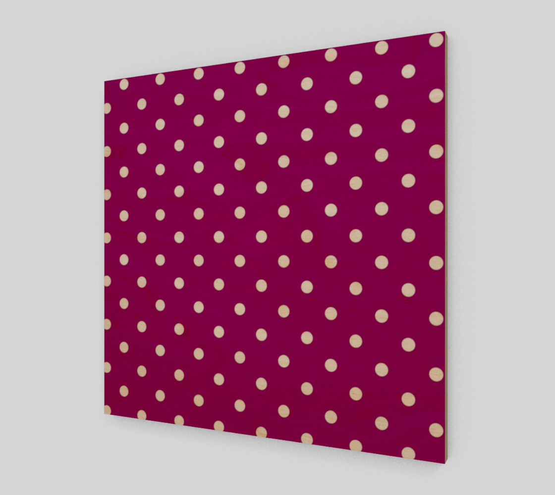 1950s Purple with White Polka Dots Wall Art preview #1