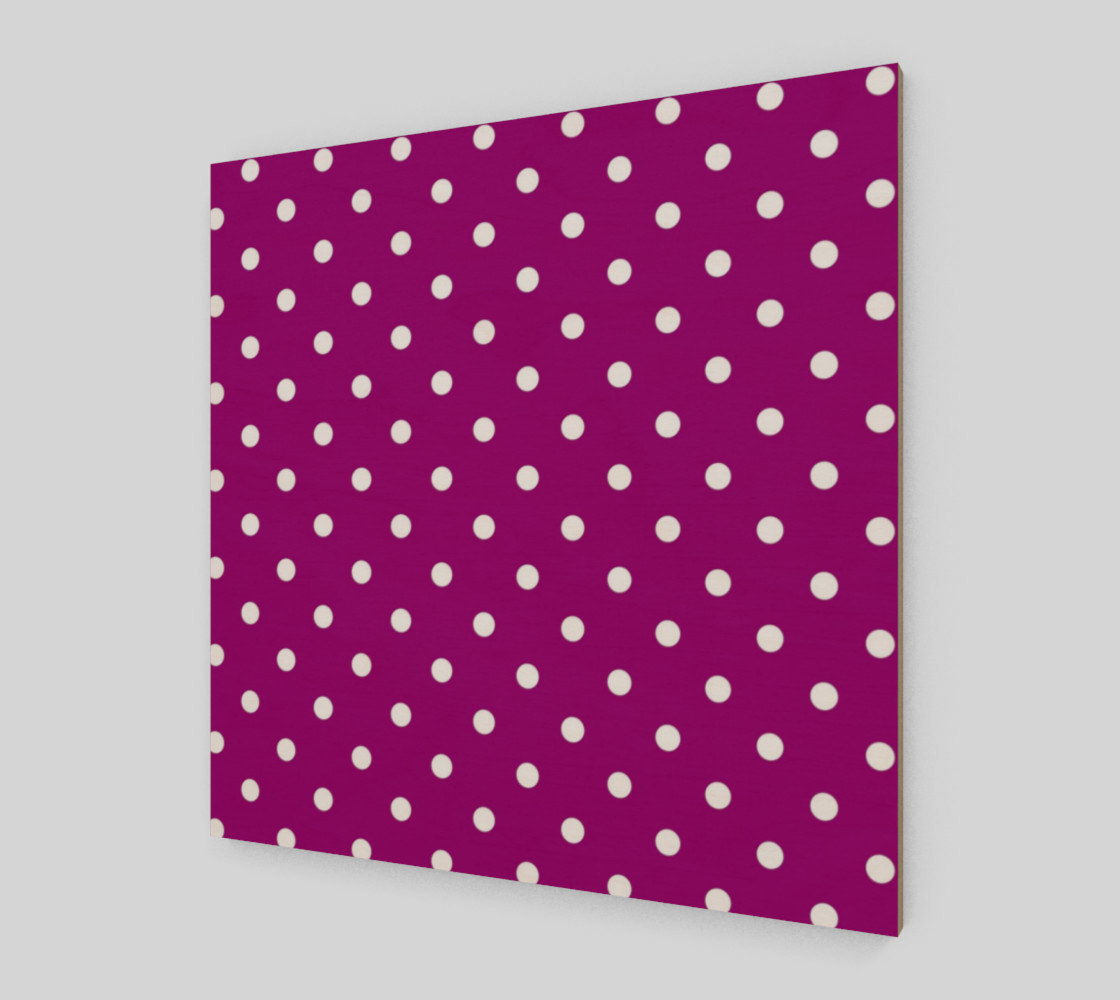 1950s Purple with White Polka Dots Wall Art preview #2