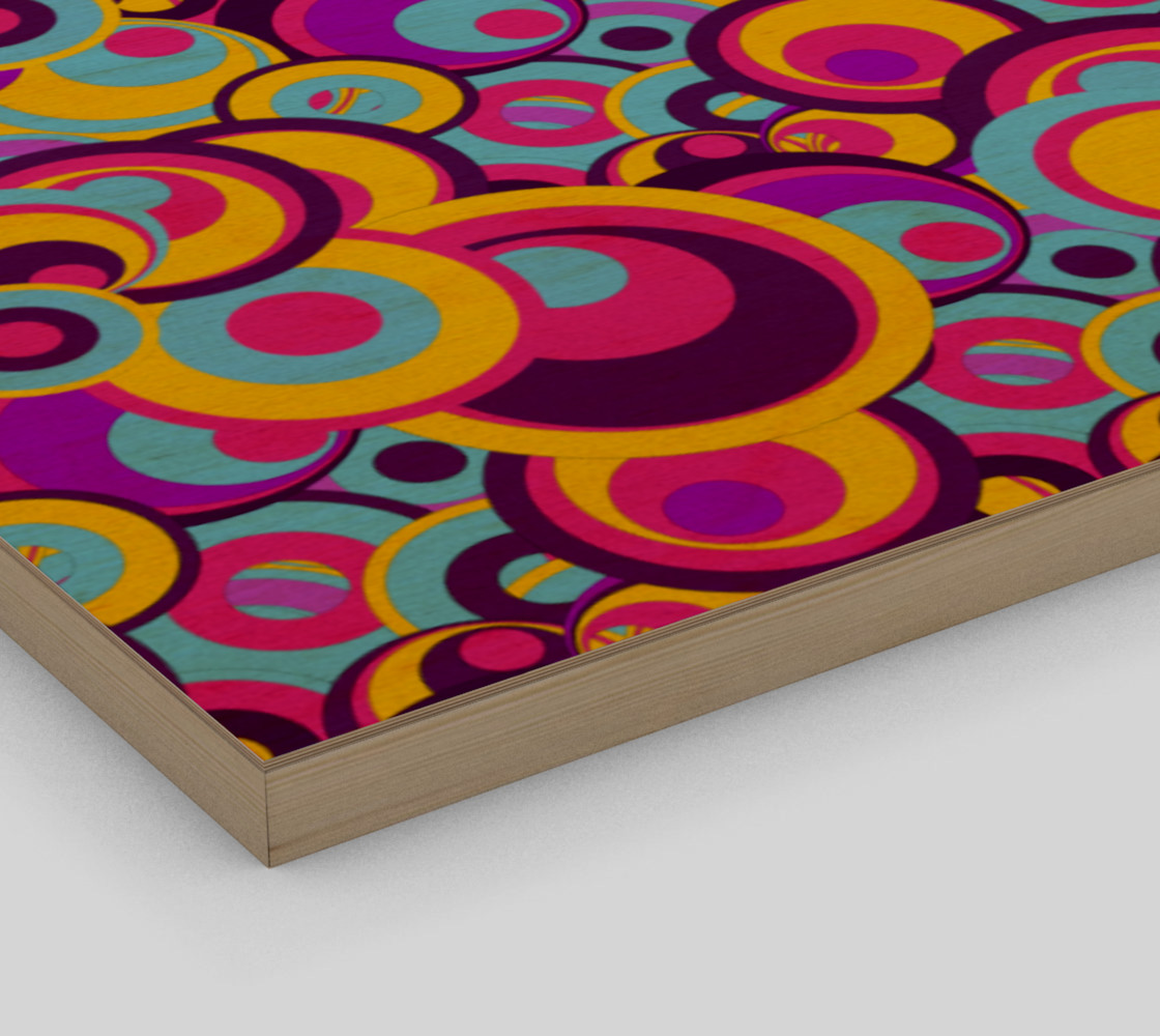 Retro Circles Groovy Colors preview #3