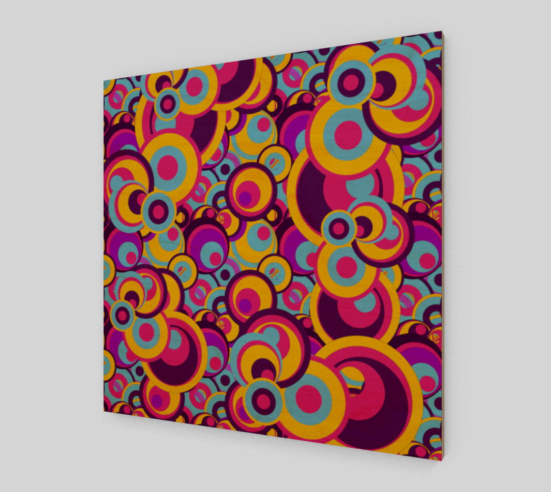 Retro Circles Groovy Colors preview #1
