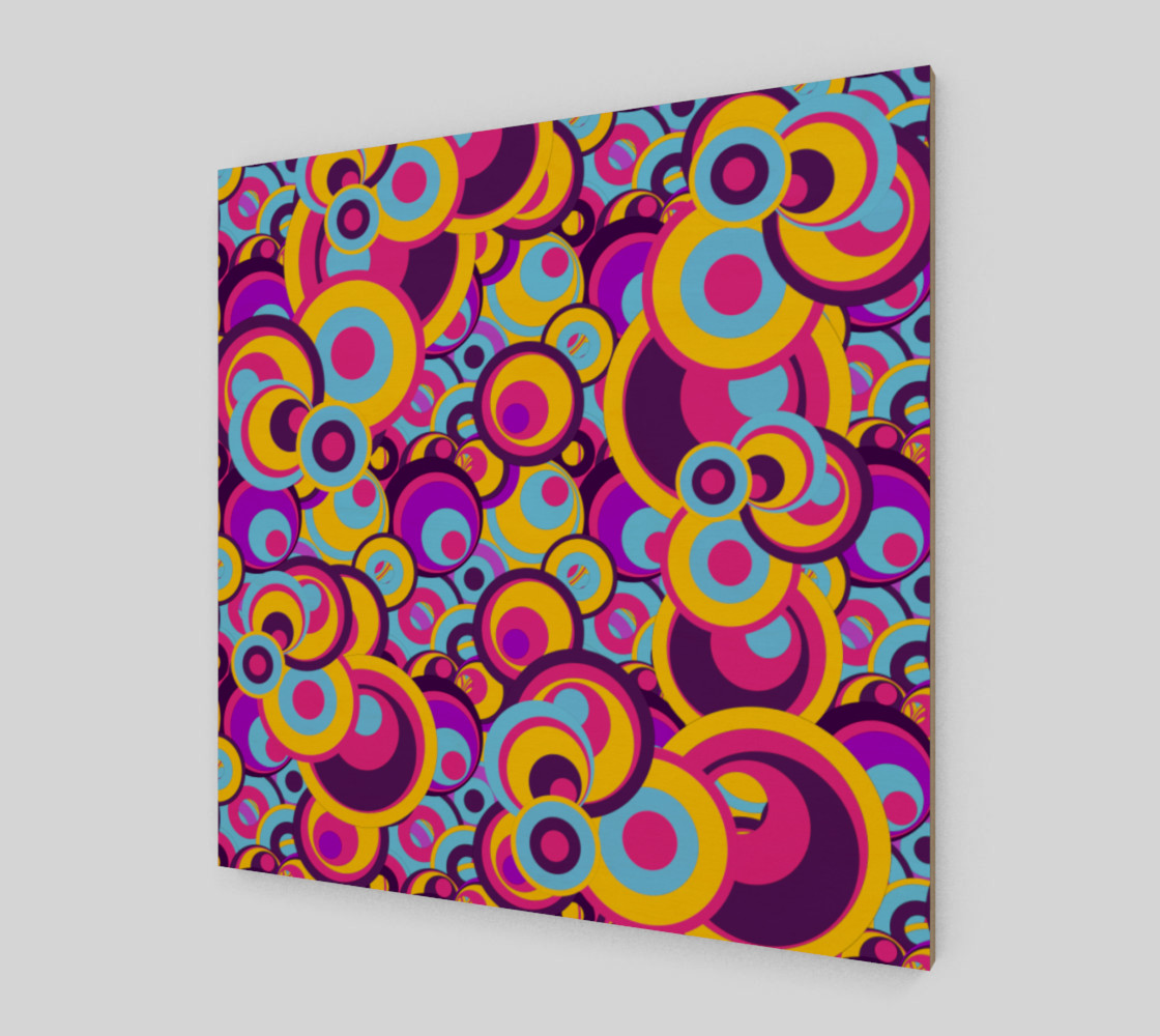 Retro Circles Groovy Colors preview #2