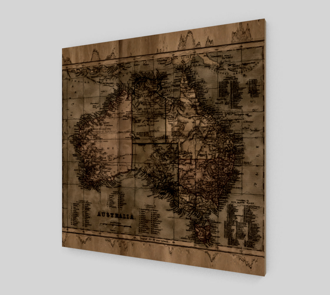 Vintage Map of Australia preview #2