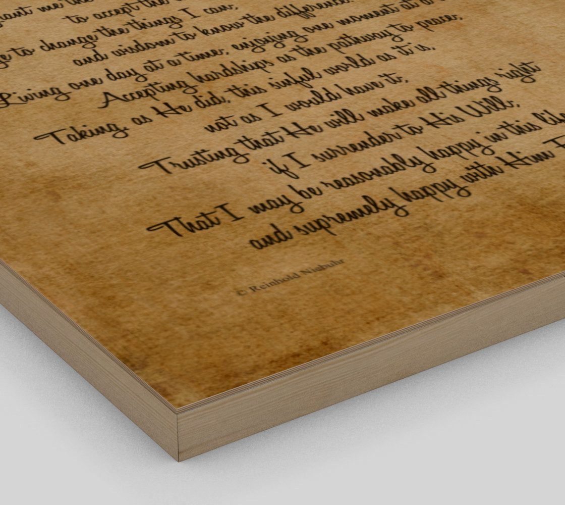 the full Serenity Prayer - 16x20 preview #3