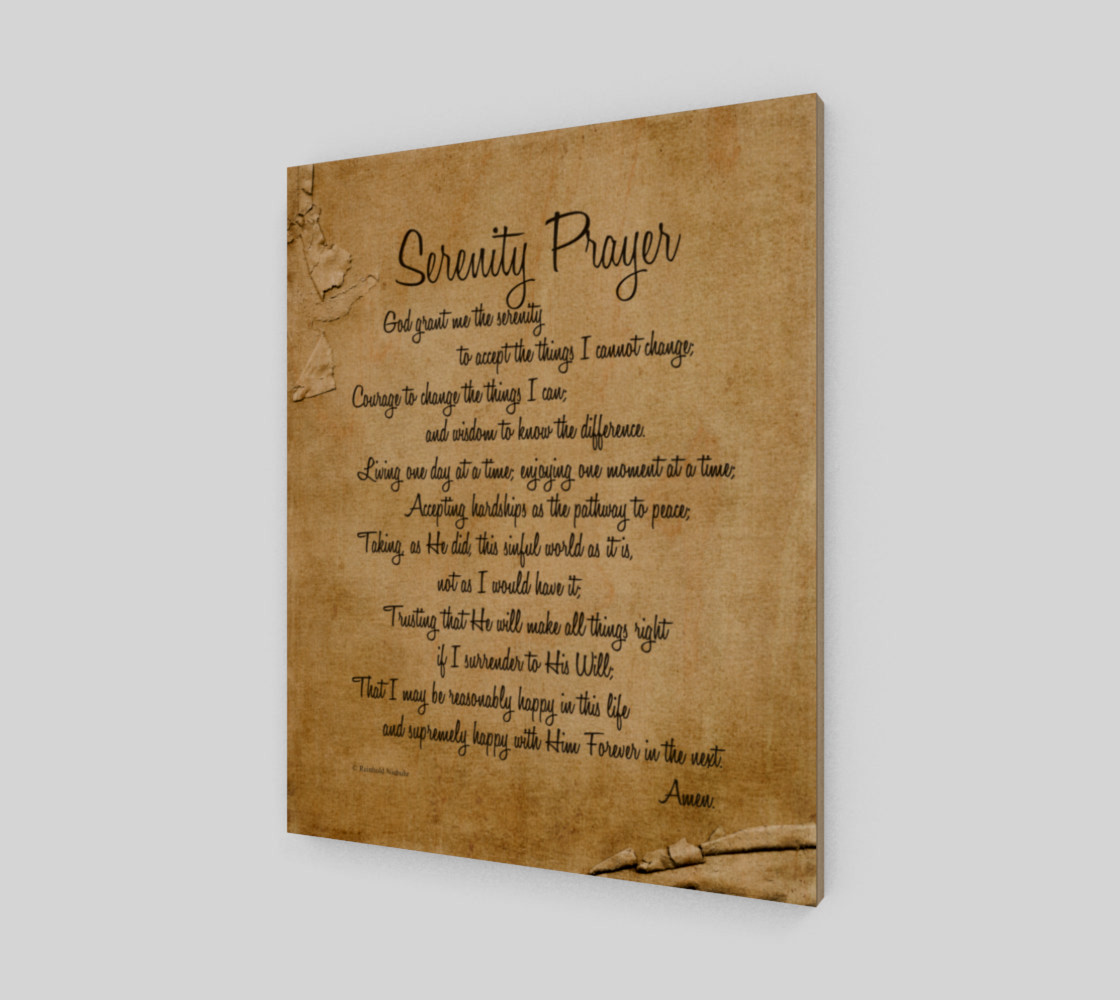 the full Serenity Prayer - 16x20 preview #1