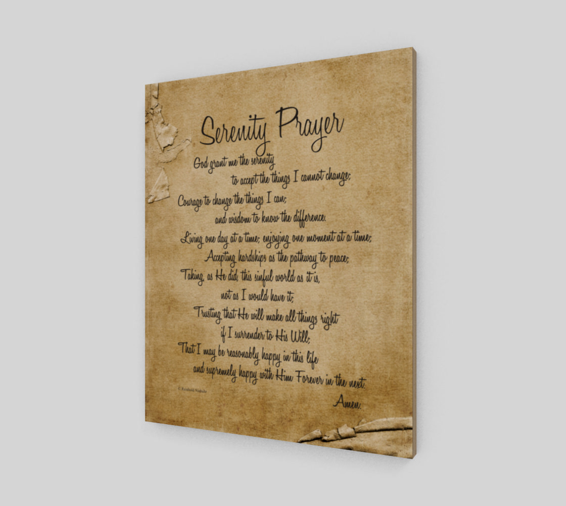 the full Serenity Prayer - 16x20 preview #2