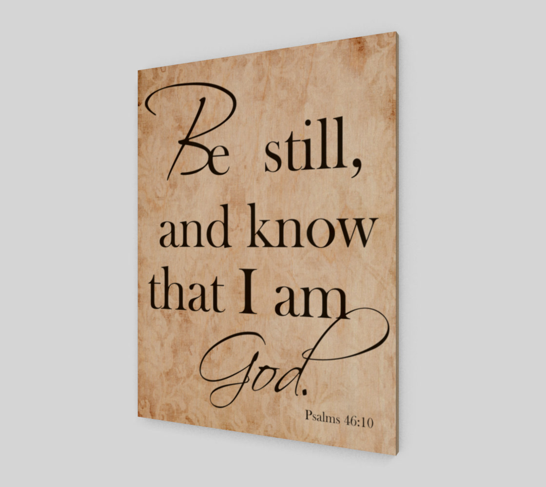 Be still and know that I am God preview #1