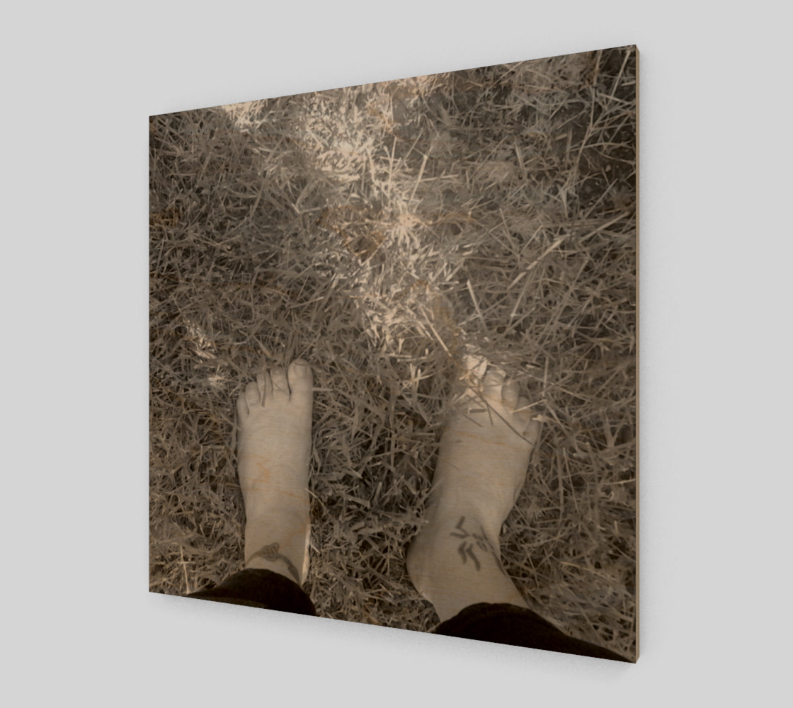 Feet Self Portrait in BW Wall Art preview #1