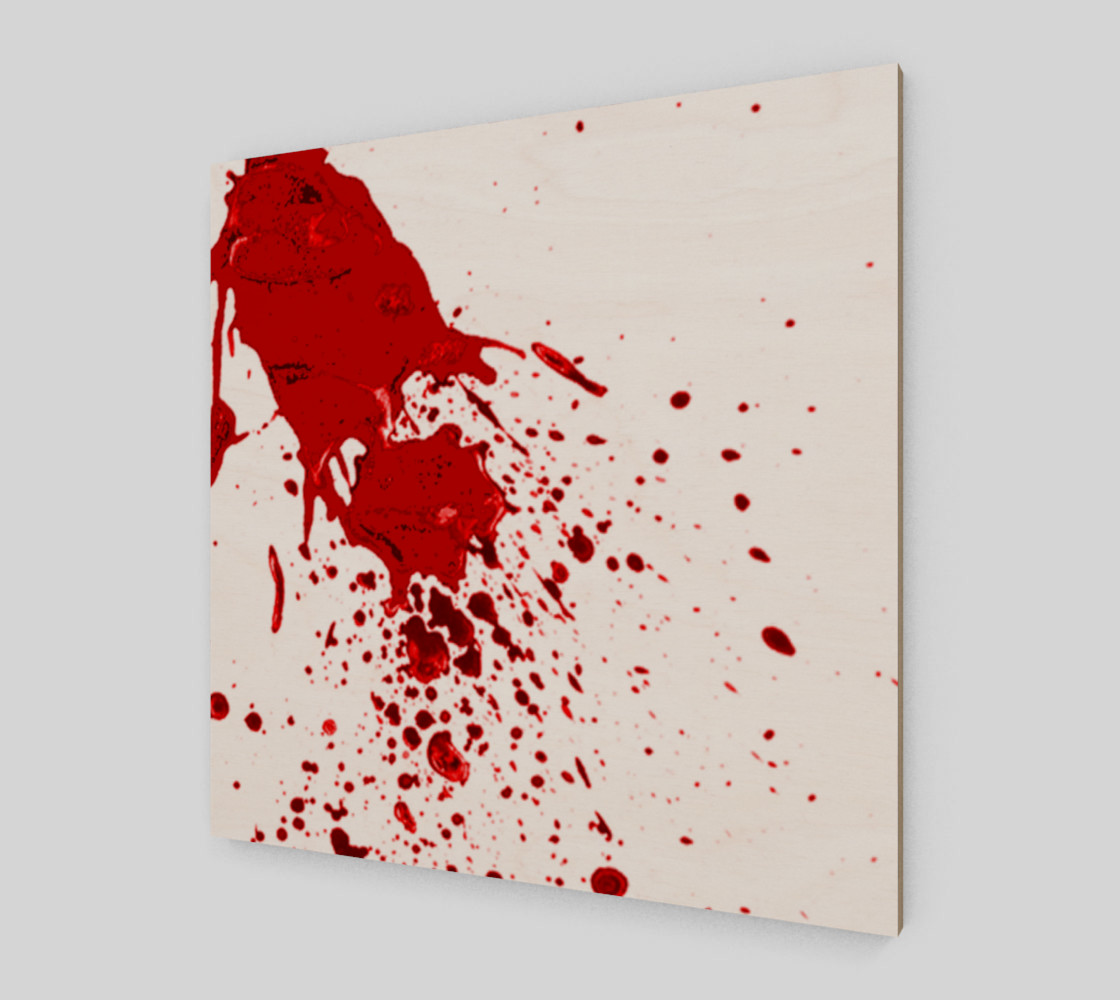 Blood Splatter 1 wall art preview #2