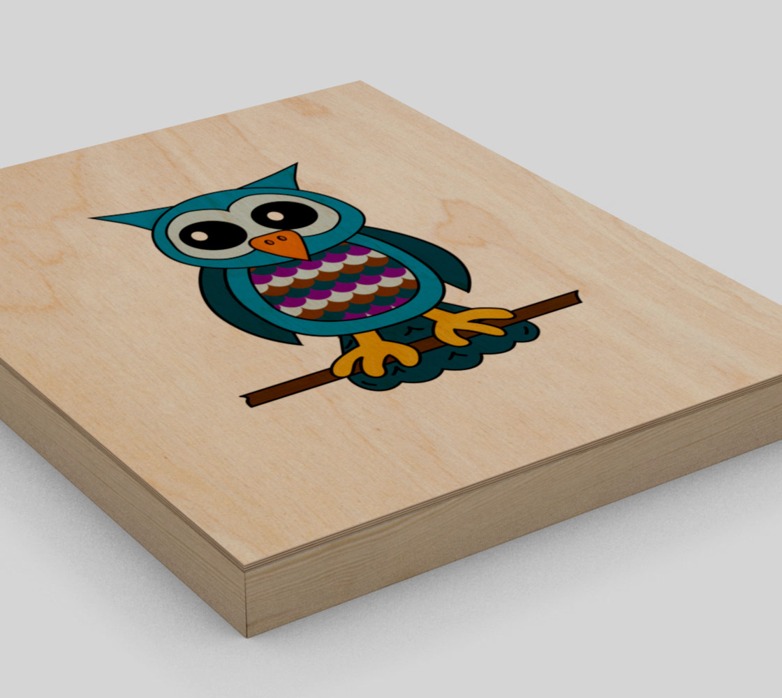 Oliver the Owl 8"x10" Print preview #3