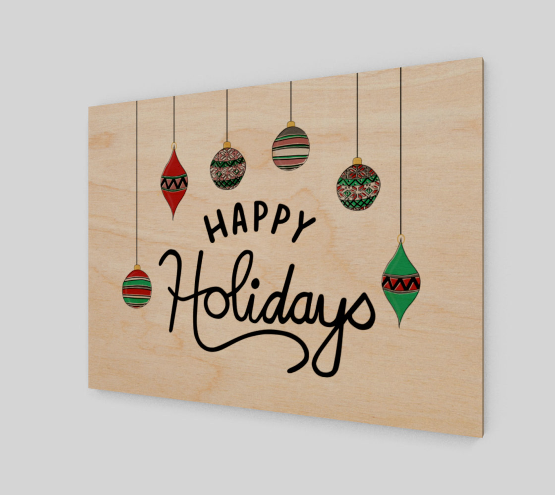 Aperçu de Happy Holidays 4:3 Print #1