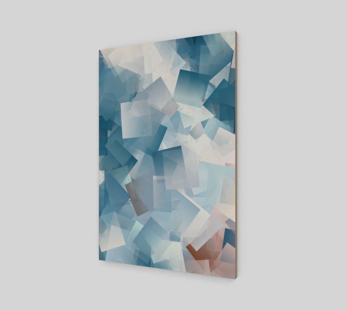 Muted Blues In Cubes preview #2